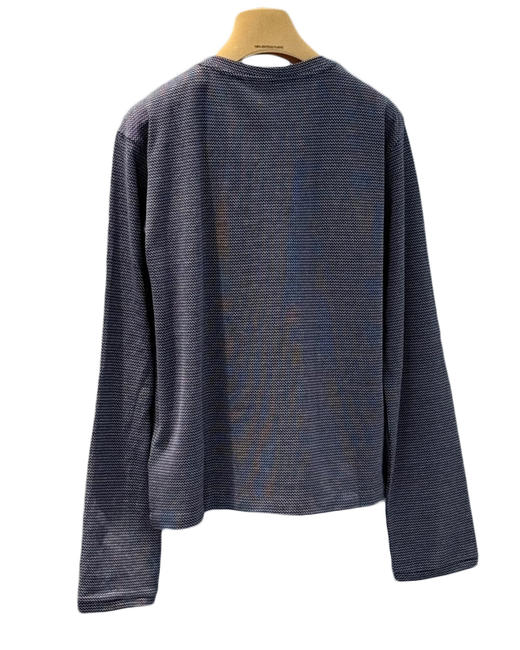 中性款刺绣宽松长袖T恤la017 商品图1