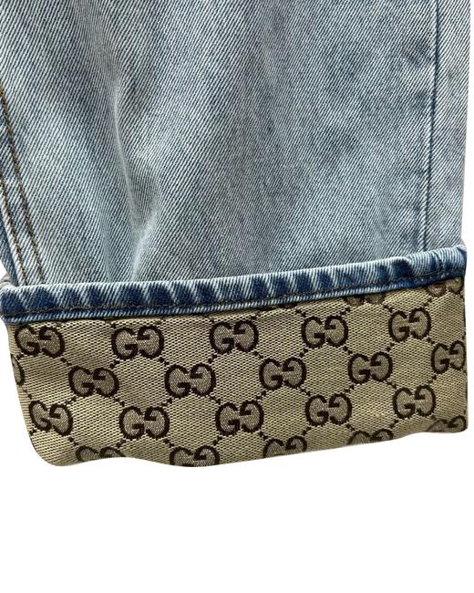 男款挽边提花牛仔裤长裤la012 商品图2