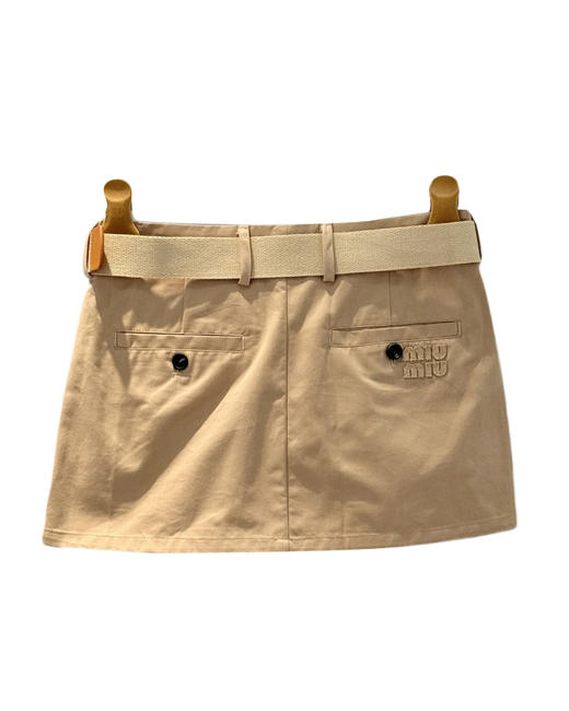 女款高腰刺绣腰带短裙zh017 商品图1