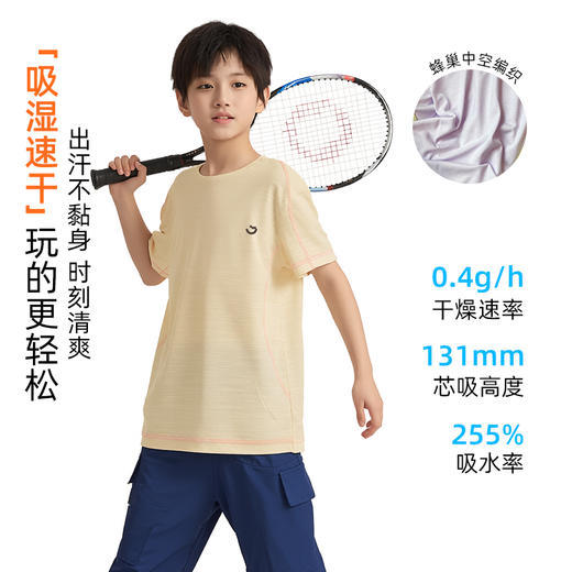 龙之涵夏季新品彩线运动短袖 商品图1