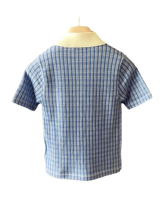 女款格纹针织上衣la017 商品图1