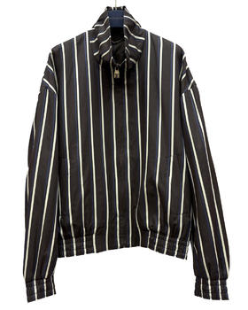 男款麻料刺绣条纹夹克外套 可配套装zo