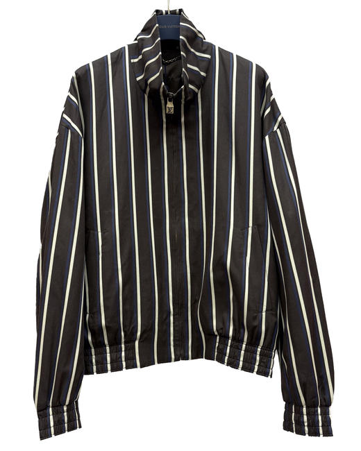 男款麻料刺绣条纹夹克外套 可配套装zo 商品图0