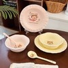 可爱餐具儿童餐具套装樱桃小丸子主题碗盘勺三件套 商品缩略图0