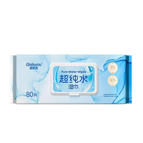 爱舒柔80片超纯水湿巾