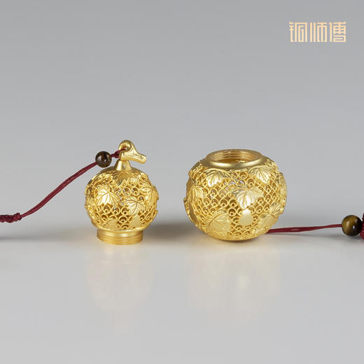 铜师傅《福禄万代》客厅桌面铜葫芦挂件 家居装饰工艺品 节日礼物 商品图3