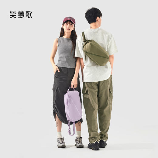 笑梦歌弯月牛角斜挎饺子包 | 一颗苹果重，280T高密度水洗尼龙，35cm黄金尺寸，能装下平板 商品图7