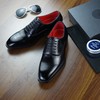 新款意大利头层小牛皮男士红底德比/牛津皮鞋 商品缩略图0