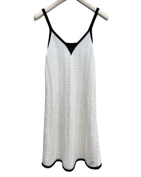 女款吊带v领针织连衣裙ba025