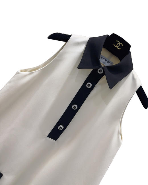 女款拼色纽扣背心裙ba025 商品图2