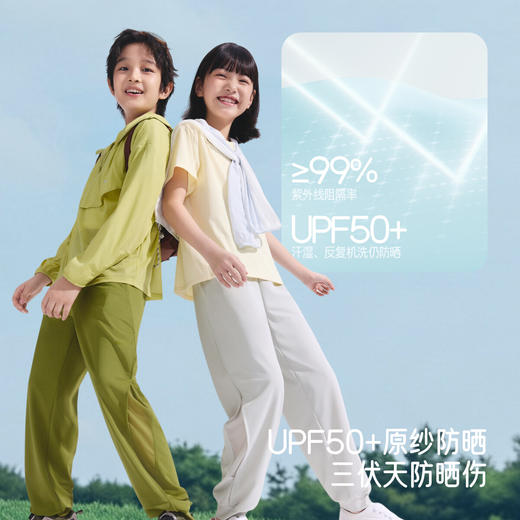 【店庆提前购】【满400-40】6楼蕉下儿童凉感透气防晒裤AL019吊牌价199 商品图3