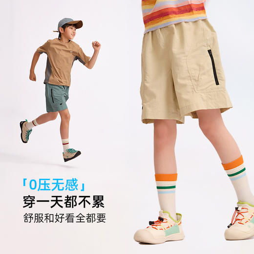 龙之涵夏季新品轻韧运动工装短裤儿童中大童短裤H2582 商品图3