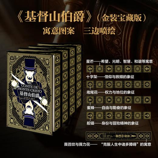 《基督山伯爵》金装宝藏版 | 纪念大仲马创作出版180年 李玉民翻译出版30年 商品图1