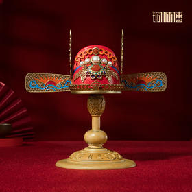 铜师傅 铜摆件《状元及第》状元帽 桌面家居工艺品客厅摆件