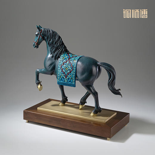 铜师傅《安达卢西亚马》办公室铜马摆件 家居装饰品 搬家开业礼物 商品图2