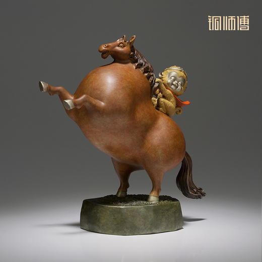 铜师傅 铜摆件《马上封侯》铜工艺品家居饰品 客厅桌面装饰礼品 商品图1