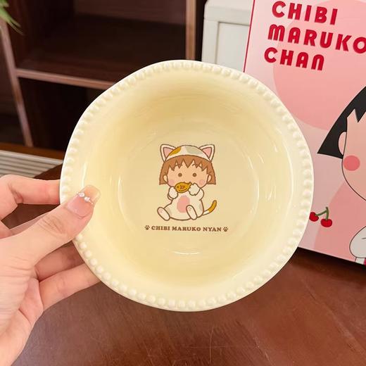 可爱餐具儿童餐具套装樱桃小丸子主题碗盘勺三件套 商品图2
