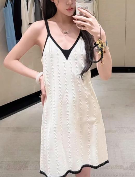 女款吊带v领针织连衣裙ba025 商品图3