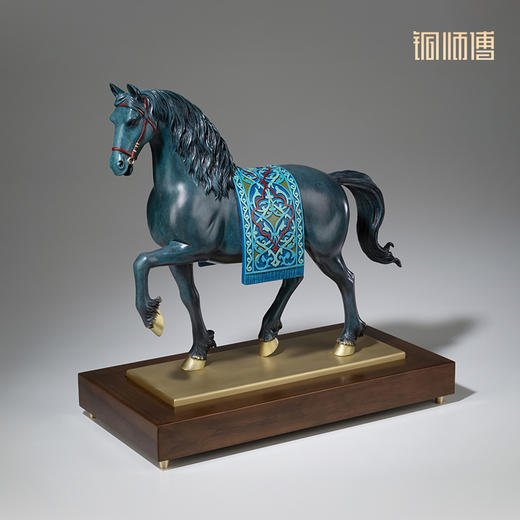 铜师傅《安达卢西亚马》办公室铜马摆件 家居装饰品 搬家开业礼物 商品图1