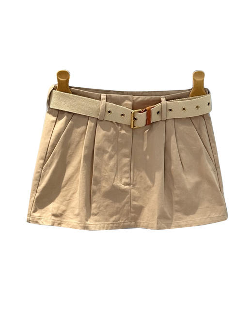 女款高腰刺绣腰带短裙zh017 商品图0