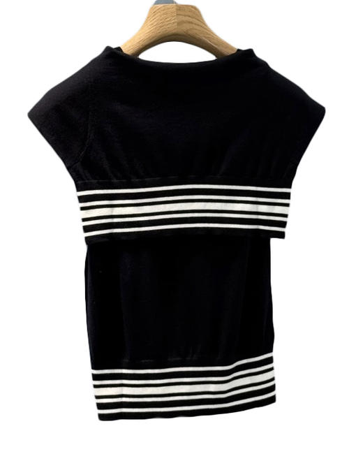 女款披肩条纹针织背心la010 商品图1