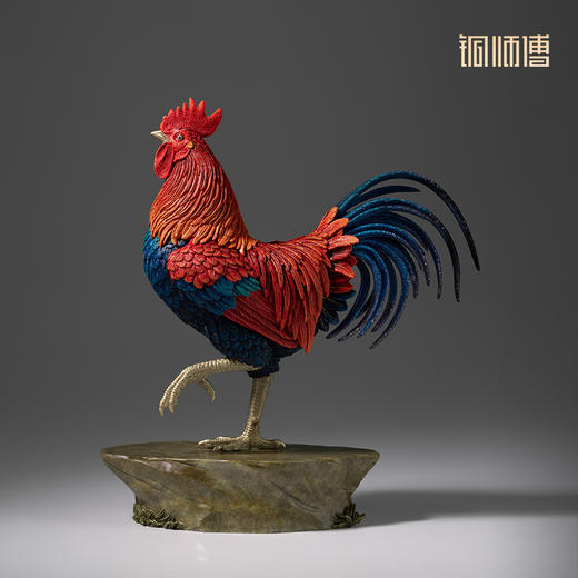 铜师傅《大鸡大利》客厅桌面铜鸡摆件家居装饰工艺品摆件 商品图3