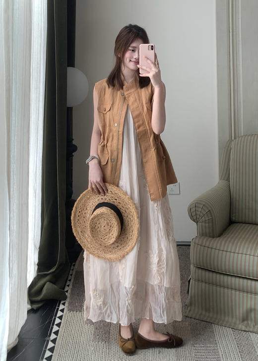 【门店同款】ENJOY春季气质老钱收腰马甲 170543825 商品图0