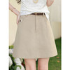 鹿向南【0428/20:00新品前1小时7折限量100件】杏色半身裙 商品缩略图0