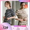 PALUOPO/PL圆领系带收腰显瘦高级感气质连衣裙ES250989Z 商品缩略图0