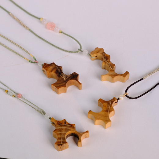 【老山檀车珠料吊坠】随形发 | 大梦香堂 商品图0