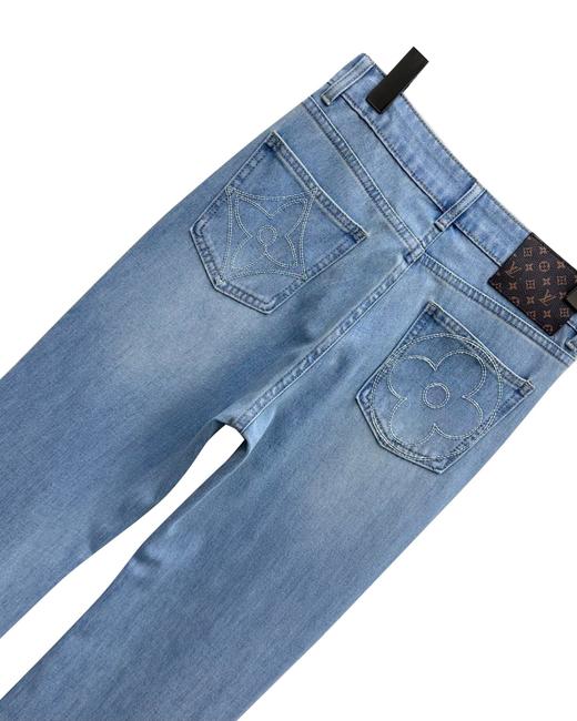 女款刺绣微喇牛仔裤长裤la 商品图2