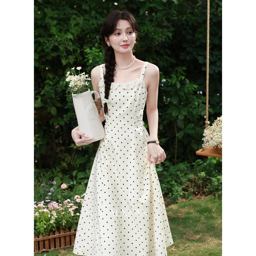 鹿向南【0428/20:00新品前1小时7折限量100件】波点连衣裙 商品图1