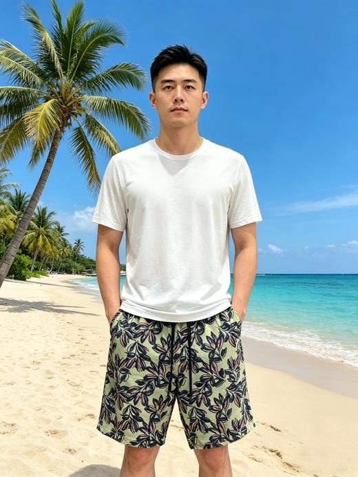 【舒雅男士中裤】轻松休闲外穿系列 高弹索罗娜加棉混纺面料，极佳弹性舒适抗皱易打理39/26736P 商品图3