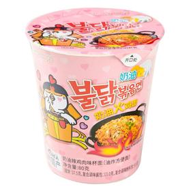 三养 奶油辣鸡肉味杯面（油炸方便面）80g/杯