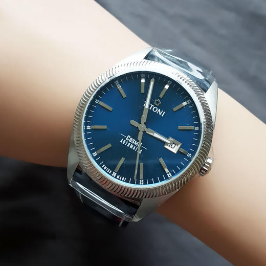 【全新】TITONI 梅花878 S-ST-612自动机械机芯日期显示41MM（男款）Cosmo 宇宙系列精钢170426NJ92 商品图8