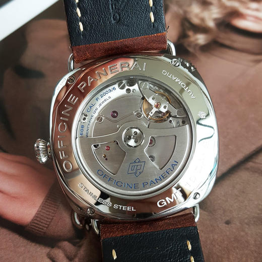 【95新】PANERAI沛纳海PAM00323自动机械日期显示、双时区显示、动力储备显示47MM（男款）镭得米尔系列 精钢160426NJS61 商品图5