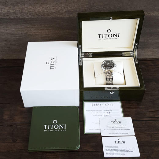 【全新】TITONI 梅花83188 S-576天文台认证自动机械机芯日期显示41MM（男款）Master Series 大师系列精钢170426NJ46 商品图1