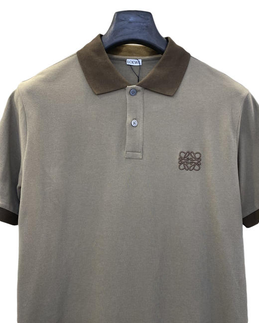 中性款拼色刺绣短袖Polo衫zo014 商品图2