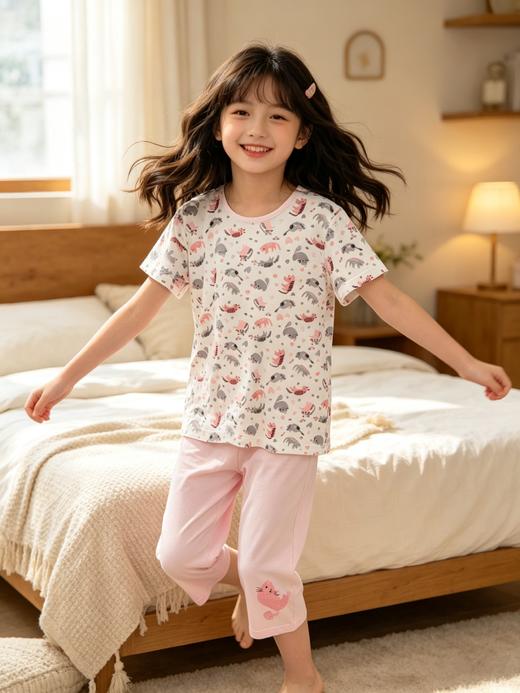 【COOL凉感喵星人】SCHIESSER德国舒雅女童家居套装3F/22512H 商品图0
