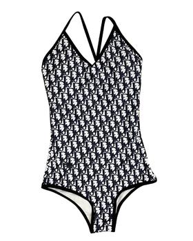 女款吊带连体泳衣he010