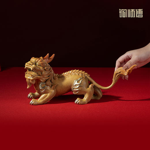 铜师傅《鸿运当头》客厅桌面铜貔貅摆件 家居装饰工艺品 商品图4