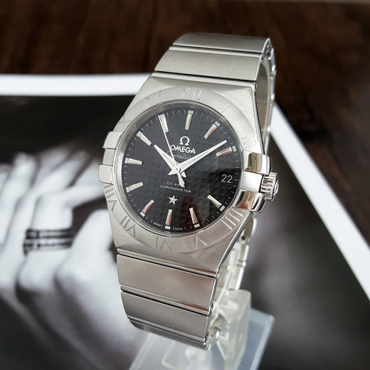 【95新】OMEGA欧米茄123.10.35.20.01.002自动机械日期显示35MM（男款）星座系列精钢200426NJS23 商品图1