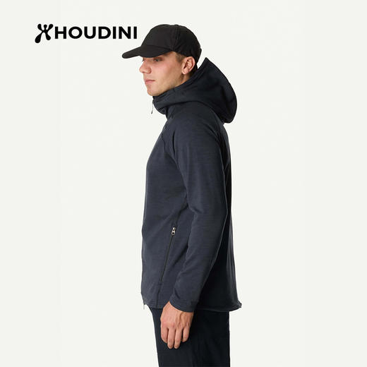 HOUDINI胡丁尼Power Up Light魔术大师轻量版男连帽抓绒外套 830078 商品图8