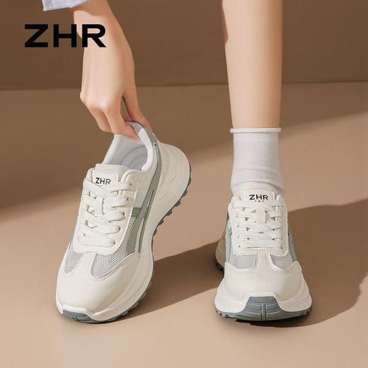 【3CM】ZHR则则舒适增高运动休闲鞋女2026夏季新款柔软百搭德训鞋 商品图8