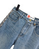 女款拼接花边刺绣牛仔裤长裤la025 商品缩略图2