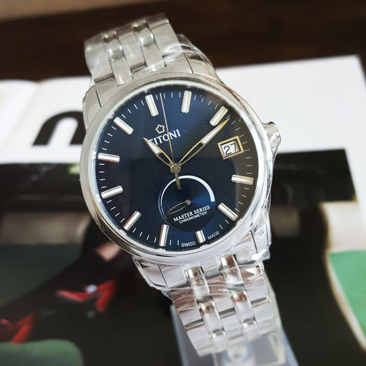 【全新】TITONI 梅花94388 S-675天文台认证自动机械机芯日期显示、动力储备显示41MM（男款）Master Series 大师系列精钢180426NJ58 商品图4