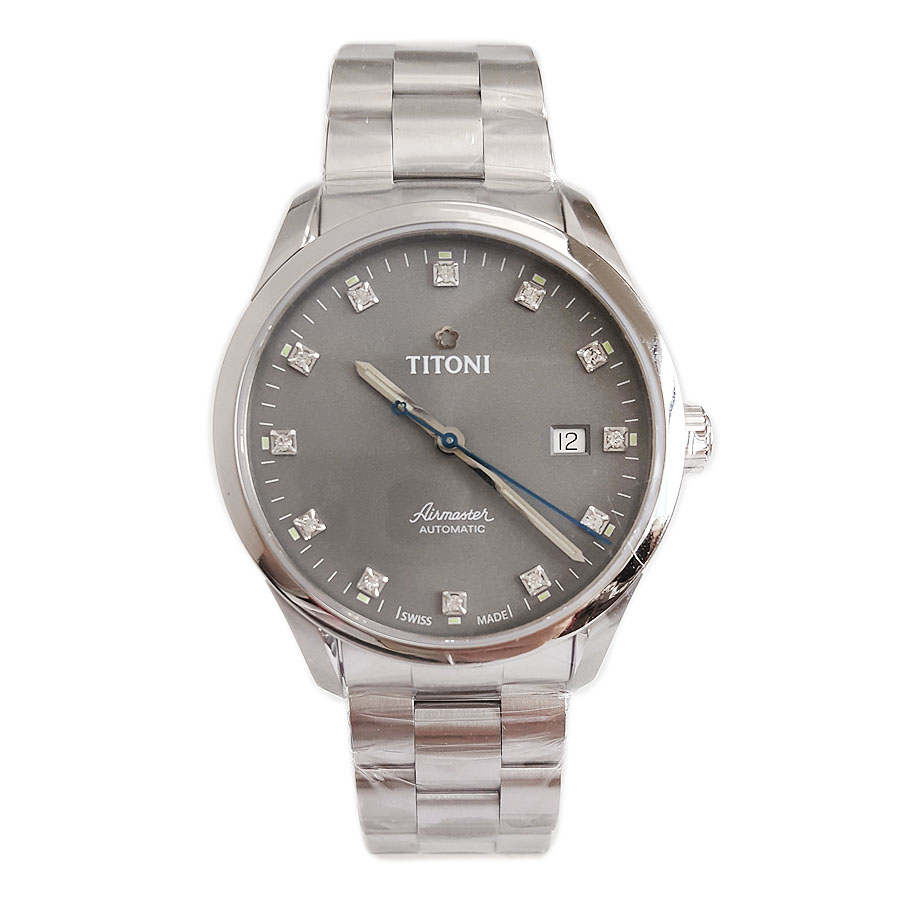 【99新】TITONI 梅花83743 S-667自动机械机芯日期显示39MM（男款）Airmaster空中霸王系列精钢170426NJ111