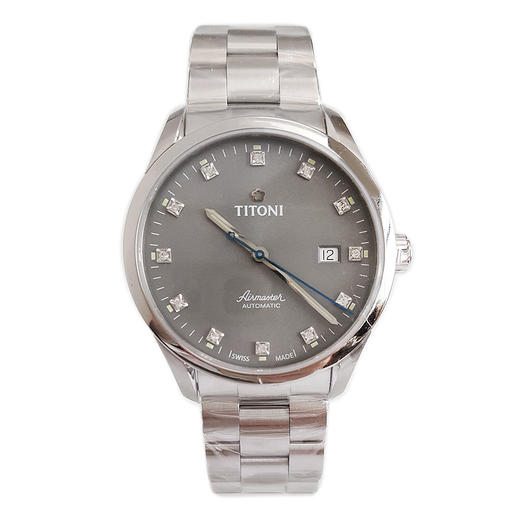 【99新】TITONI 梅花83743 S-667自动机械机芯日期显示39MM（男款）Airmaster空中霸王系列精钢170426NJ111 商品图0