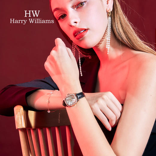 HarryWilliams时尚轻奢水晶小方表（48小时发货） 商品图1