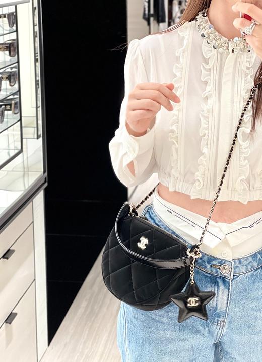 Coco Neige 丝绒月牙包he025 商品图4